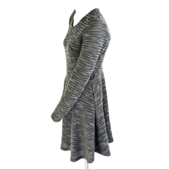 Ya Los Angeles Nubby Knit Stripe Fit & Flare Dress - Picture 4 of 6